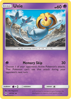 Uxie #41 Uxie - Forbidden Light - #41 - Pokemon TCG card
