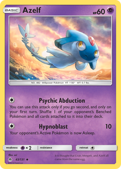 Azelf - Forbidden Light - #43 - Pokemon TCG card