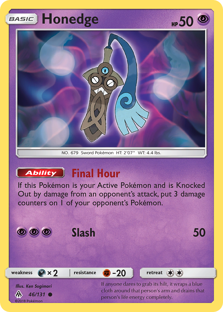 Honedge - Forbidden Light - #46 - Pokemon TCG card