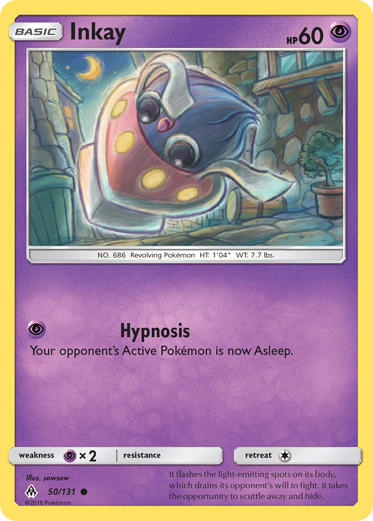 Inkay - Forbidden Light - #50 - Pokemon TCG card