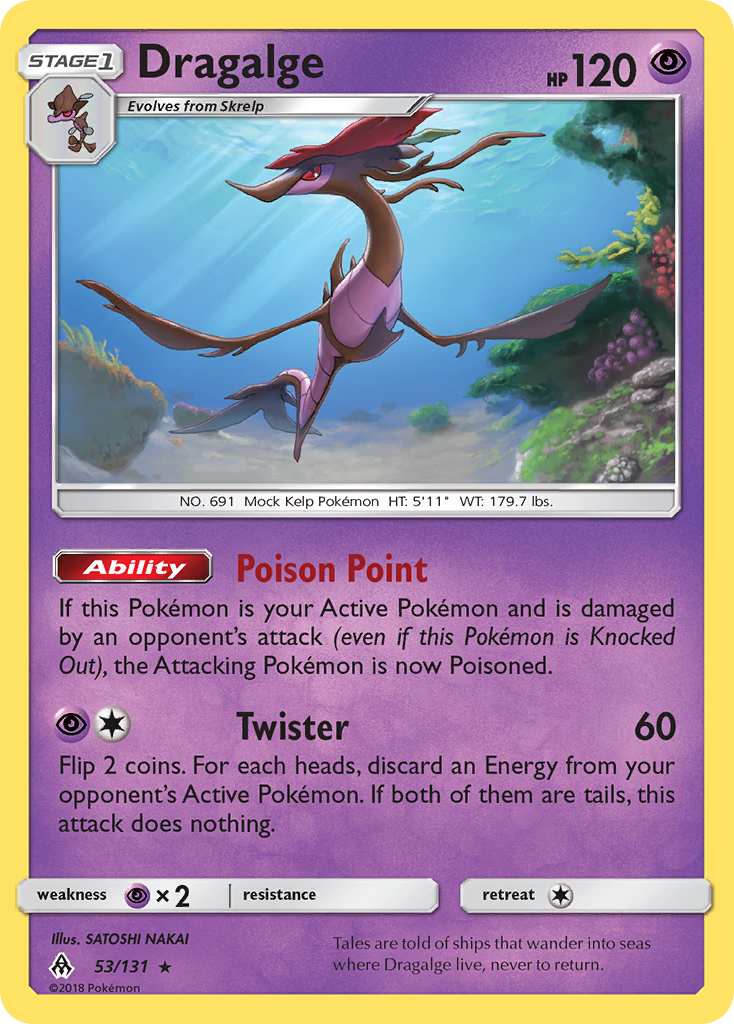 Dragalge - Forbidden Light - #53 - Pokemon TCG card
