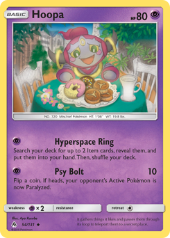 Hoopa #54 Hoopa - Forbidden Light - #54 - Pokemon TCG card
