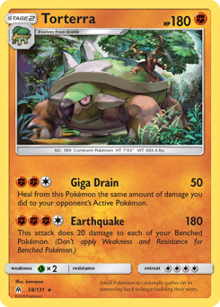 Torterra #58 Torterra - Forbidden Light - #58 - Pokemon TCG card