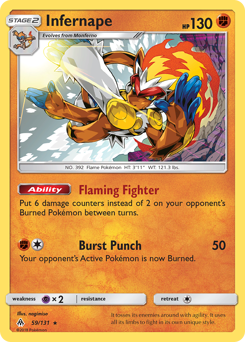 Infernape #59 Infernape - Forbidden Light - #59 - Pokemon TCG card