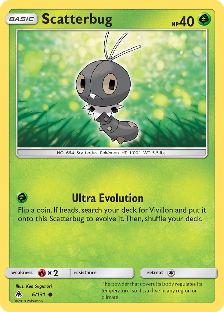 Scatterbug - Forbidden Light - #6 - Pokemon TCG card