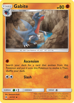 Gabite #61 Gabite - Forbidden Light - #61 - Pokemon TCG card