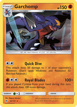 Garchomp #62 Garchomp - Forbidden Light - #62 - Pokemon TCG card