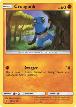 Croagunk - Forbidden Light - #63 - Pokemon TCG card