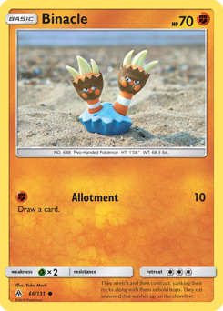 Binacle - Forbidden Light - #66 - Pokemon TCG card