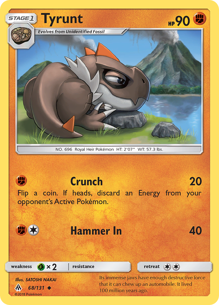 Tyrunt - Forbidden Light - #68 - Pokemon TCG card