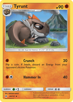 Tyrunt #68 Tyrunt - Forbidden Light - #68 - Pokemon TCG card
