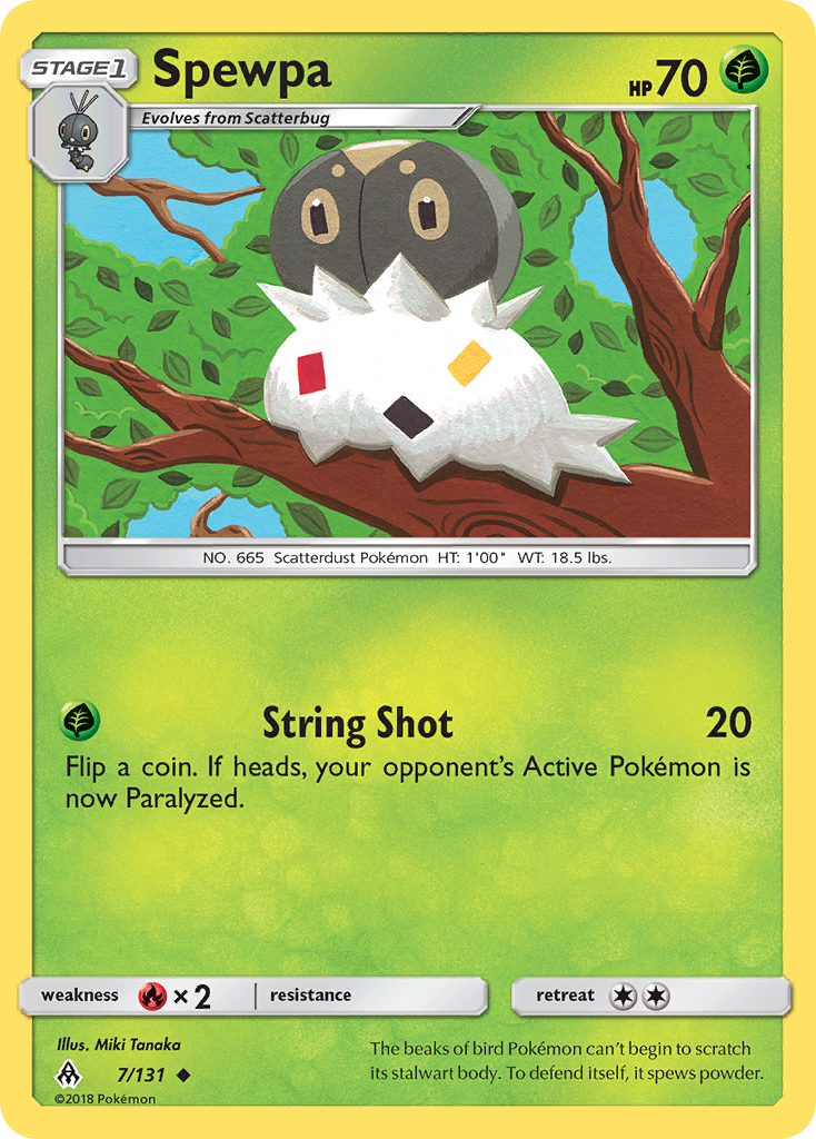 Spewpa - Forbidden Light - #7 - Pokemon TCG card