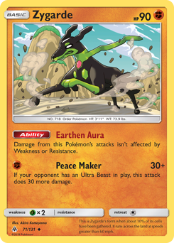 Zygarde #71 Zygarde - Forbidden Light - #71 - Pokemon TCG card