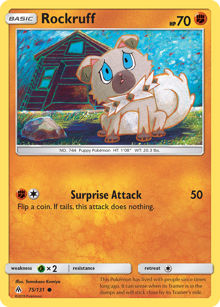 Rockruff - Forbidden Light - #75 - Pokemon TCG card