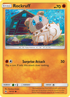 Rockruff - Forbidden Light - #75 - Pokemon TCG card