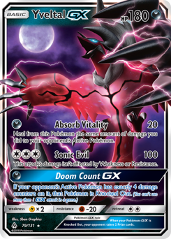 Yveltal-GX #79 Yveltal-GX - Forbidden Light - #79 - Pokemon TCG card