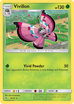 Vivillon - Forbidden Light - #8 - Pokemon TCG card