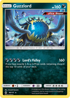 Guzzlord #80 Guzzlord - Forbidden Light - #80 - Pokemon TCG card