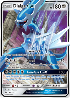 Dialga-GX - Forbidden Light - #82 - Pokemon TCG card