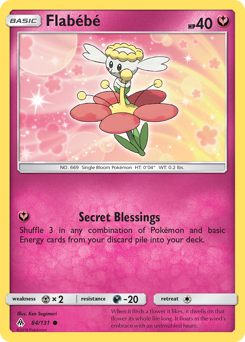 Flabébé - Forbidden Light - #84 - Pokemon TCG card