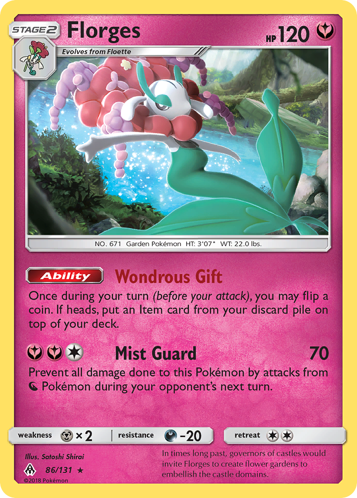 Florges - Forbidden Light - #86 - Pokemon TCG card