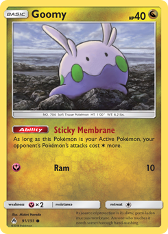 Goomy - Forbidden Light - #91 - Pokemon TCG card
