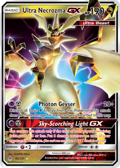 Ultra Necrozma-GX - Forbidden Light - #95 - Pokemon TCG card