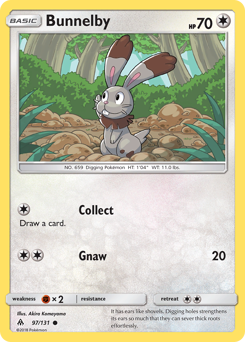 Bunnelby - Forbidden Light - #97 - Pokemon TCG card