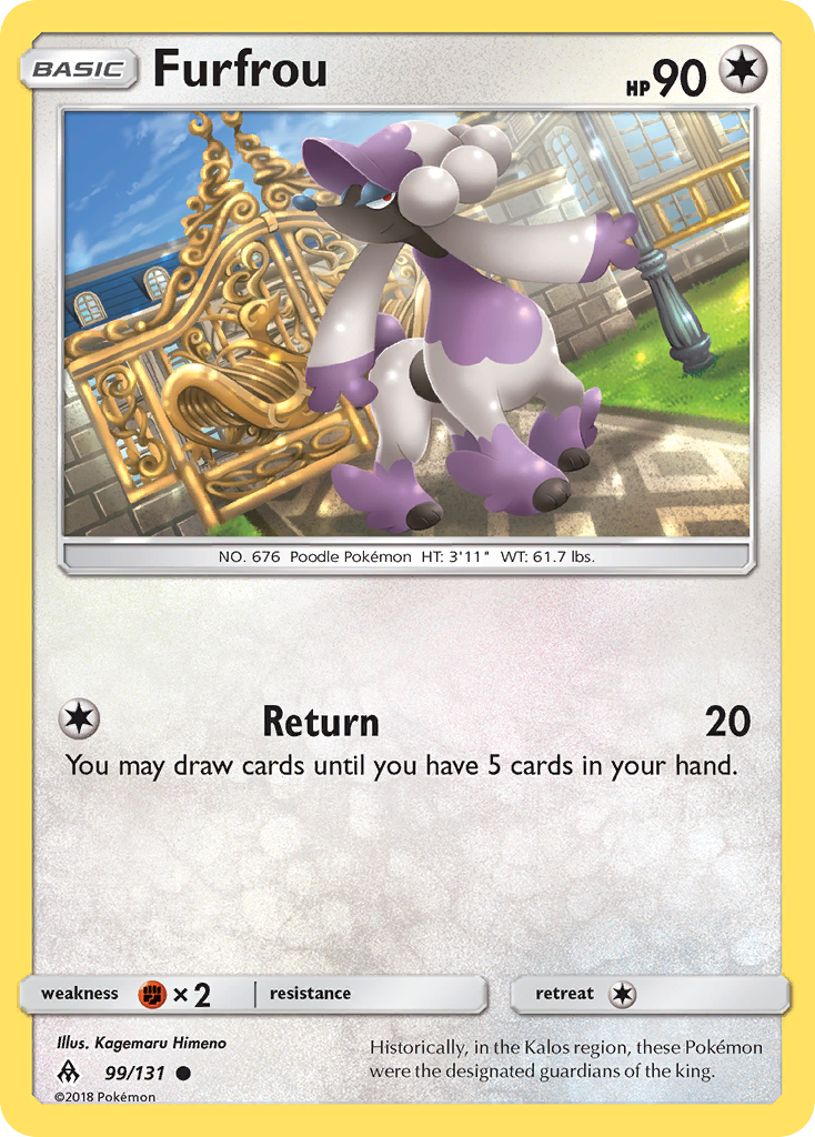 Furfrou - Forbidden Light - #99 - Pokemon TCG card