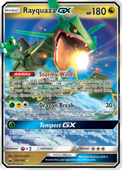 Rayquaza-GX #109 Rayquaza-GX - Celestial Storm - #109 - Pokemon TCG card