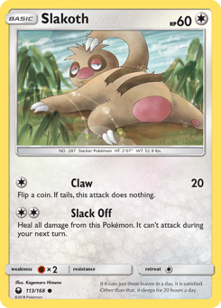 Slakoth #113 Slakoth - Celestial Storm - #113 - Pokemon TCG card