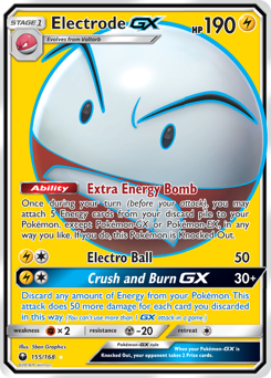 Electrode-GX #155 Electrode-GX - Celestial Storm - #155 - Pokemon TCG card