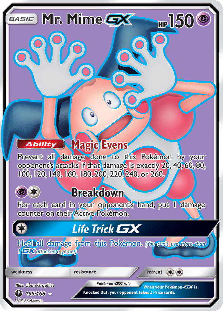 Mr. Mime-GX - Celestial Storm - #156 - Pokemon TCG card