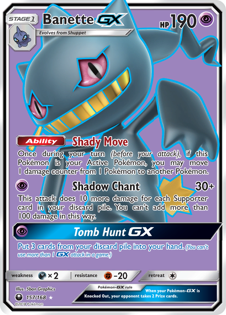 Banette-GX - Celestial Storm - #157 - Pokemon TCG card
