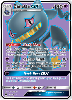 Banette-GX #157 Banette-GX - Celestial Storm - #157 - Pokemon TCG card