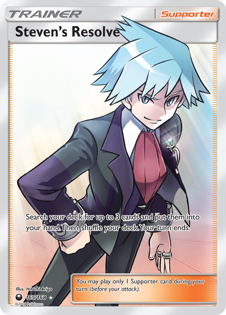 Steven's Resolve - Celestial Storm - #165 - Pokemon TCG card