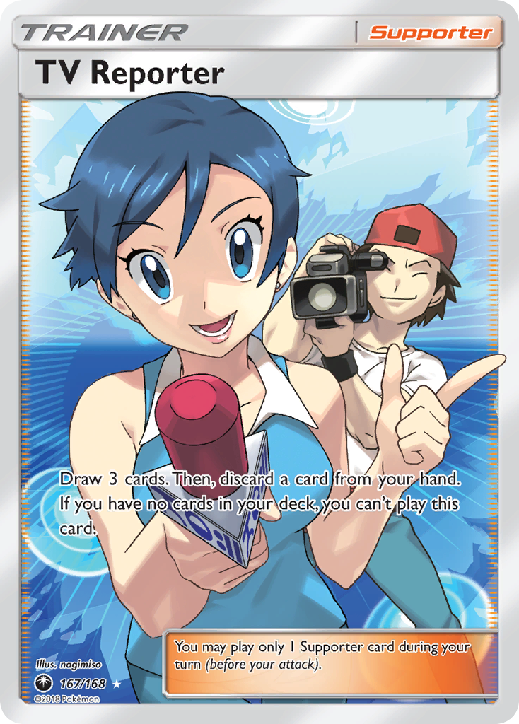 TV Reporter - Celestial Storm - #167 - Pokemon TCG card