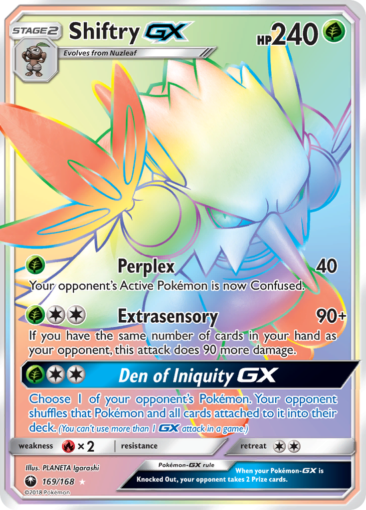 Shiftry-GX - Celestial Storm - #169 - Pokemon TCG card