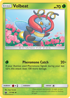 Volbeat #17 Volbeat - Celestial Storm - #17 - Pokemon TCG card