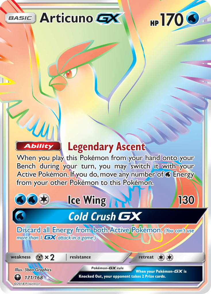 Articuno-GX - Celestial Storm - #171 - Pokemon TCG card