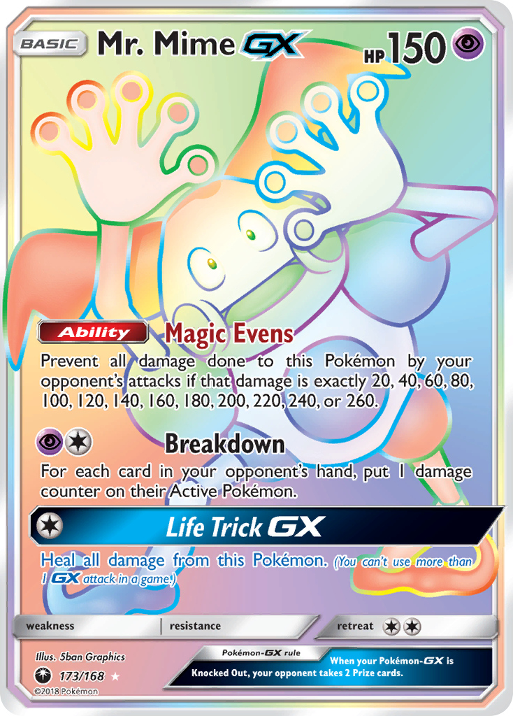 Mr. Mime-GX - Celestial Storm - #173 - Pokemon TCG card