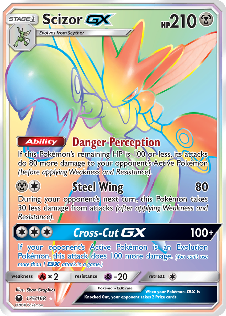 Scizor-GX - Celestial Storm - #175 - Pokemon TCG card