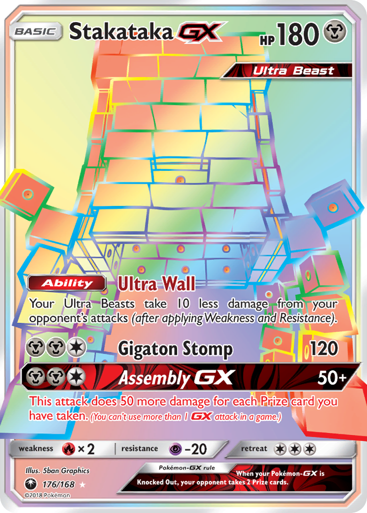 Stakataka-GX - Celestial Storm - #176 - Pokemon TCG card