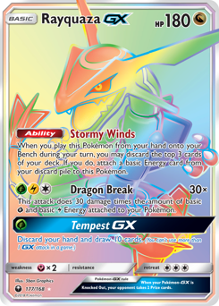 Rayquaza-GX #177 Rayquaza-GX - Celestial Storm - #177 - Pokemon TCG card