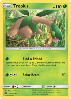 Tropius #21 Tropius - Celestial Storm - #21 - Pokemon TCG card