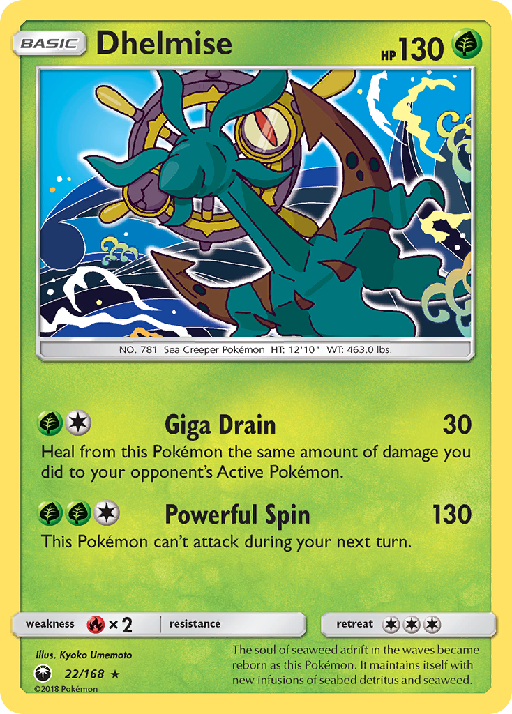 Dhelmise - Celestial Storm - #22 - Pokemon TCG card