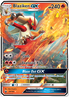 Blaziken-GX #28 Blaziken-GX - Celestial Storm - #28 - Pokemon TCG card