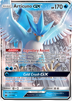 Articuno-GX - Celestial Storm - #31 - Pokemon TCG card