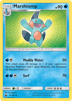 Marshtomp #34 Marshtomp - Celestial Storm - #34 - Pokemon TCG card