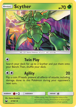 Scyther #4 Scyther - Celestial Storm - #4 - Pokemon TCG card